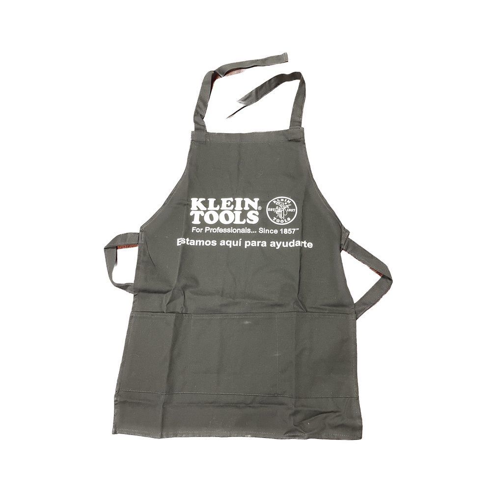 Mandil de Lienzo para Parrillero Experto. Color Negro y Grabados en Blanco - Image 2