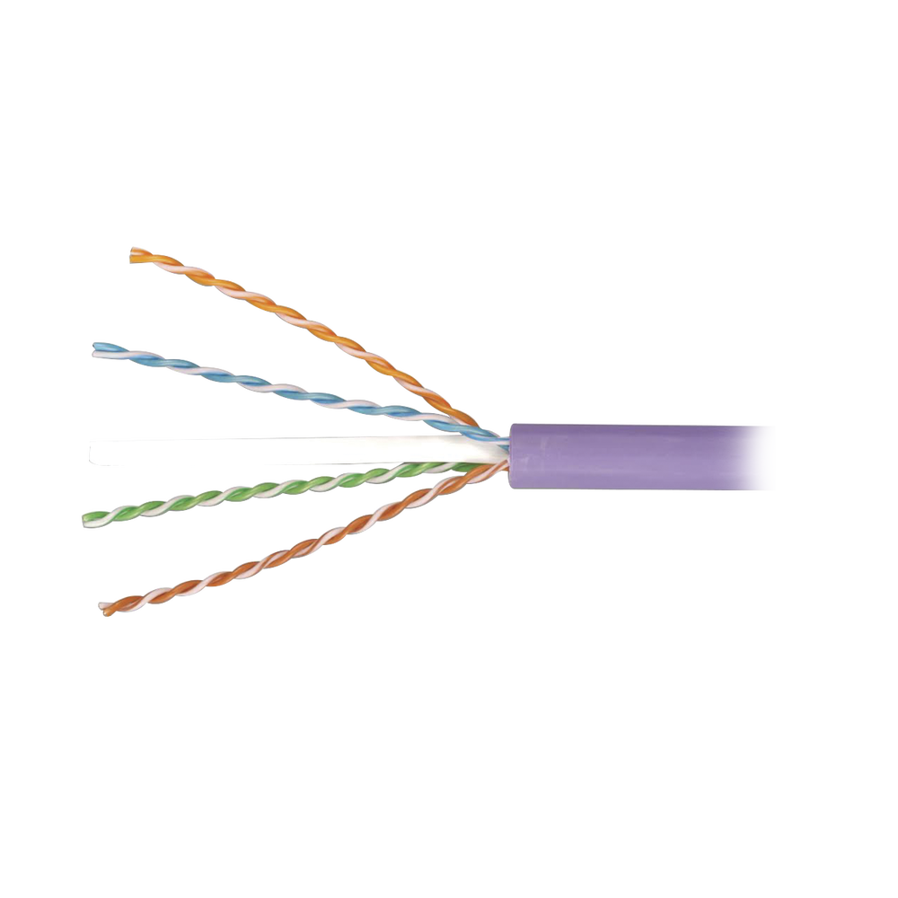 Bobina de Cable Blindado F/UTP de 4 Pares, Z-MAX, Cat6A, Soporte de Aplicaciones 10GBase-T, LS0H (Libre de Gases Toxicos), Color Violeta, 305 Metros (1000 Pies) - Image 2