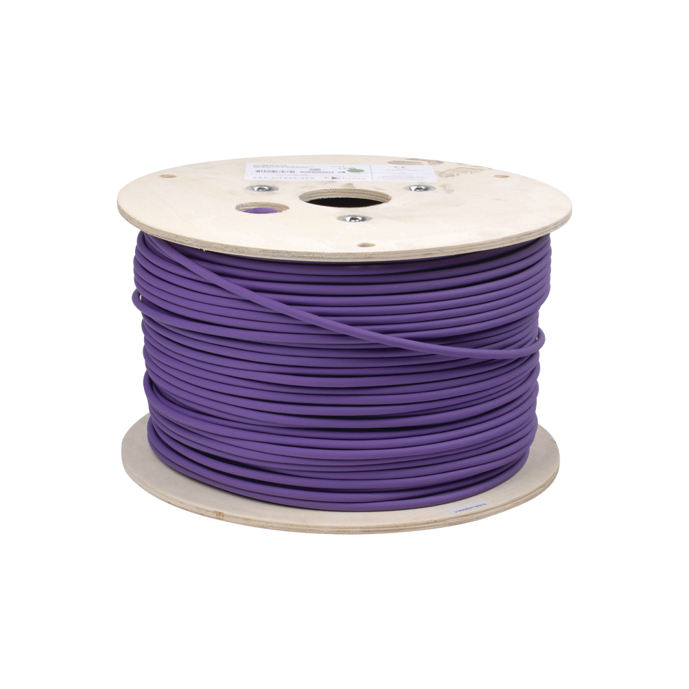 Bobina de Cable Blindado F/UTP de 4 Pares, Z-MAX, Cat6A, Soporte de Aplicaciones 10GBase-T, LS0H (Libre de Gases Toxicos), Color Violeta, 305 Metros (1000 Pies) - Image 4