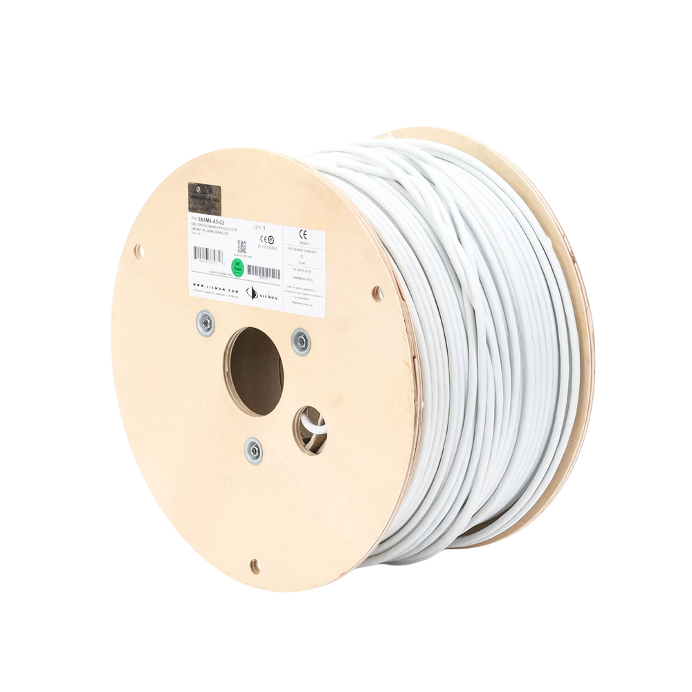 Bobina de Cable Blindado F/UTP de 4 Pares, Z-MAX, Cat6A, Soporte de Aplicaciones 10GBase-T, CM, Color Blanco, 305 Metros (1000 Pies) - Image 5