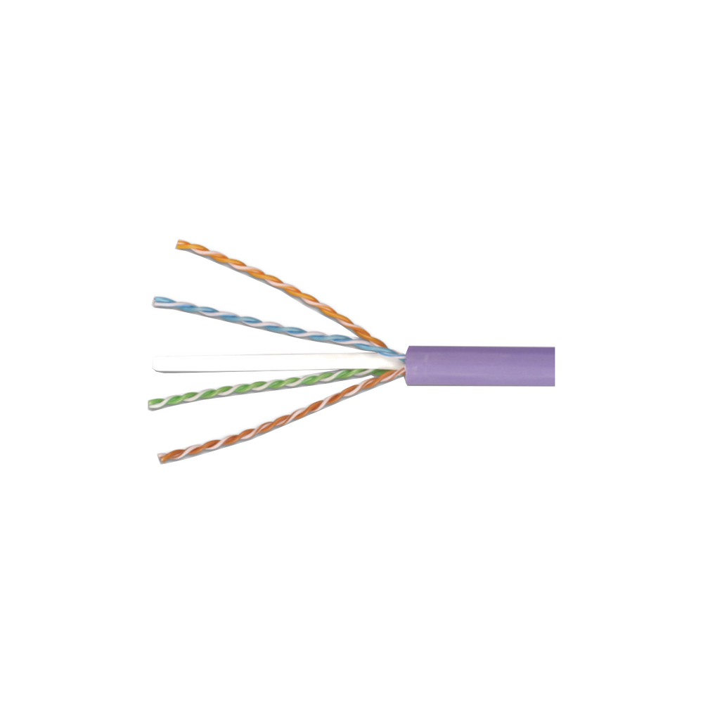 Bobina de Cable UTP Reelex, de 4 Pares, Desempe?o Cat6, LS0H (Bajo Humo, Cero Hal?genos), Color Violeta, 24 AWG, 305 Metros (1000 Pies) - Image 3