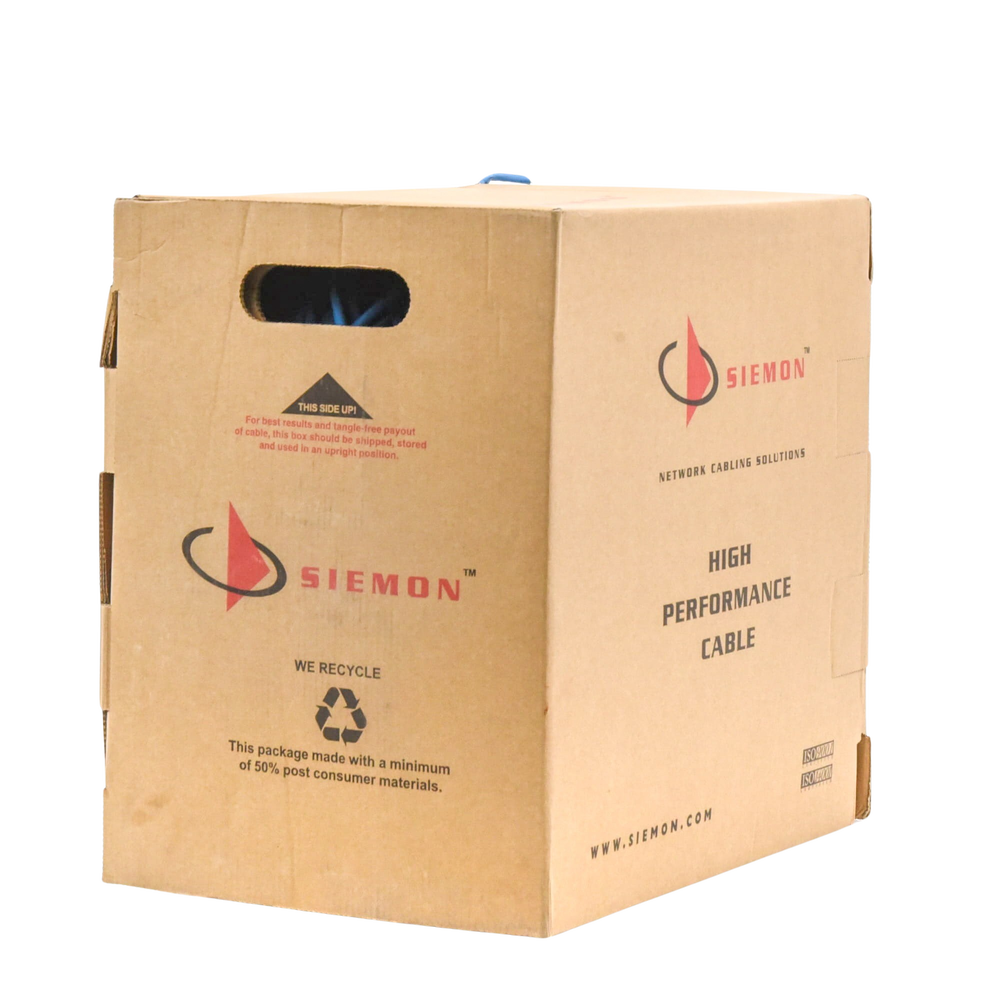 Bobina de Cable UTP Cat6, 23 AWG de 4 Pares, Alto Desempe?o, PVC (CMR), 305 Metros (1000 Pies) Reelex (Color: Azul) - Image 5