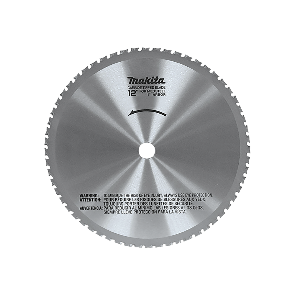 Disco de 12" de 60 Dientes con Puntas de Carburo para Cortar Metal