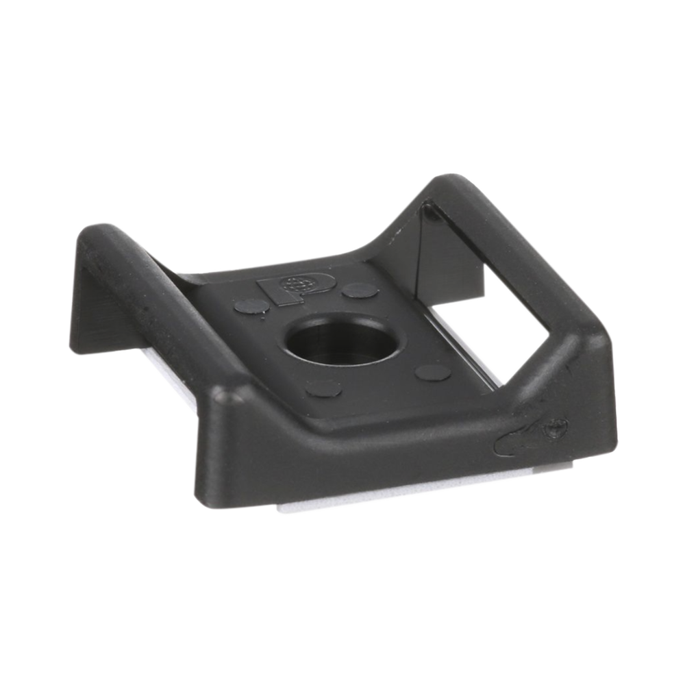 Sujetador Para Cable, con Adhesivo, 28.5 x 28.5 mm (1.12 in x 1.12 in), Color Negro, Paquete de 100pz - Image 2