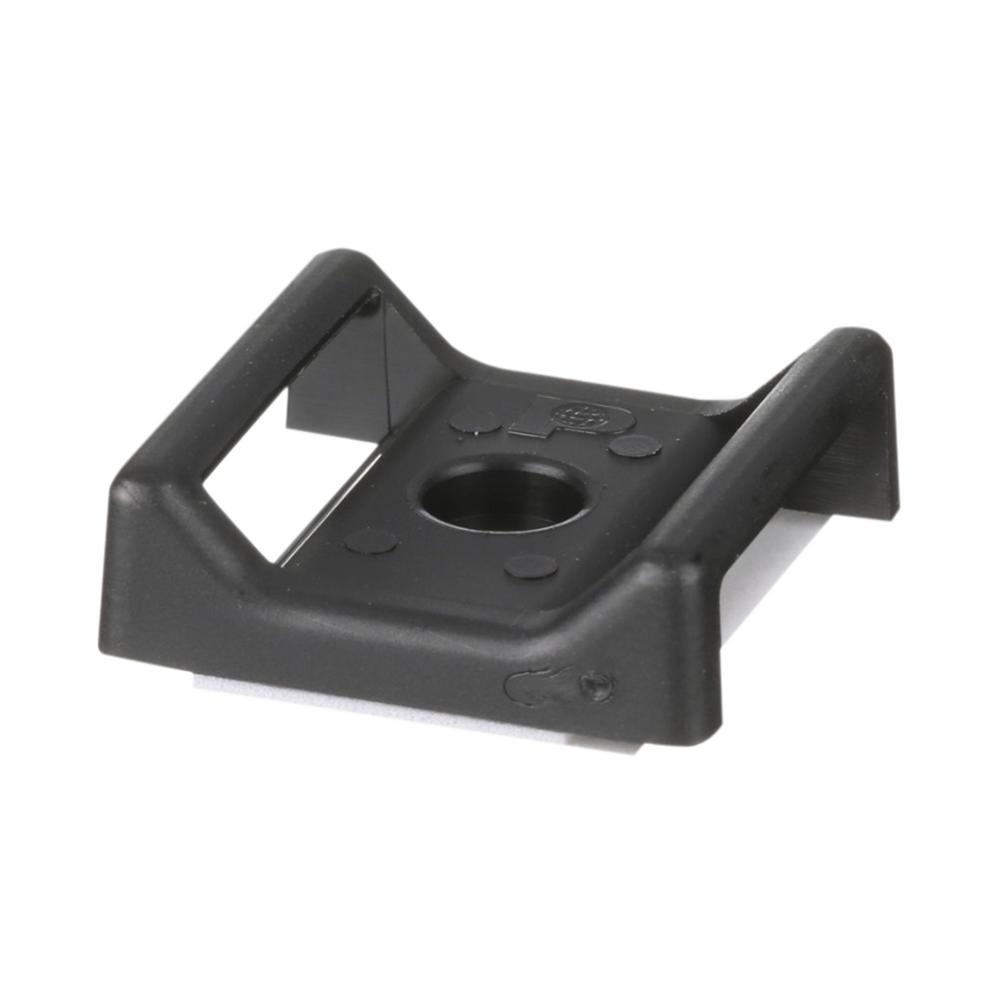 Sujetador Para Cable, con Adhesivo, 28.5 x 28.5 mm (1.12 in x 1.12 in), Color Negro, Paquete de 100pz - Image 3