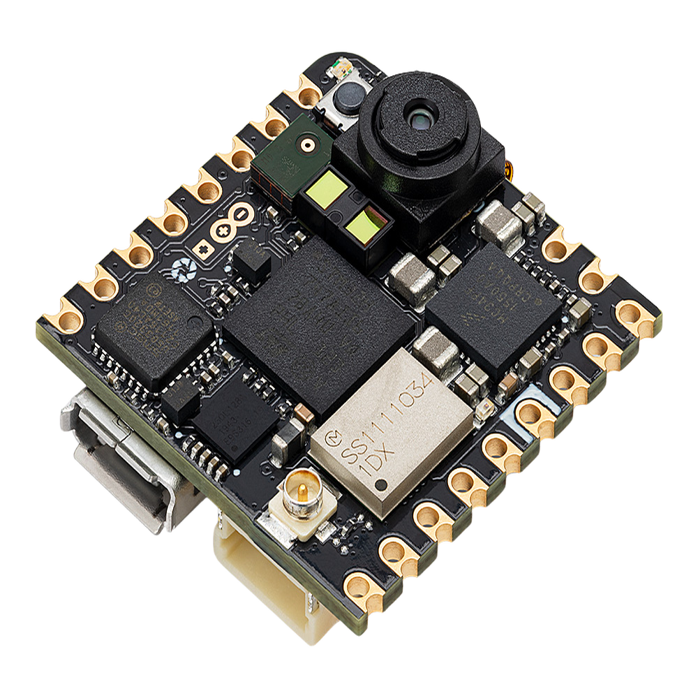 Placa de Desarrollo Arduino® Nicla Vision / Visión por Máquina en el Borde / STM32H747 Dual-Core / Cámara 2MP / Wi-Fi + Bluetooth® / Sensores IMU 6 Ejes + ToF / Crypto SE050C2 / Compatibilidad Arduino Cloud