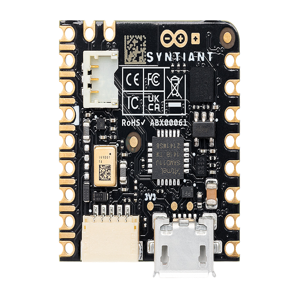 Placa Desarrollo Nicla Voice / Procesador Neural Syntiant NDP120 / Bluetooth 5.0 BLE / IMU 9 Ejes / Micrófono MEMS 105dB / Reconocimiento Voz Always-On / Machine Learning Edge - Image 4