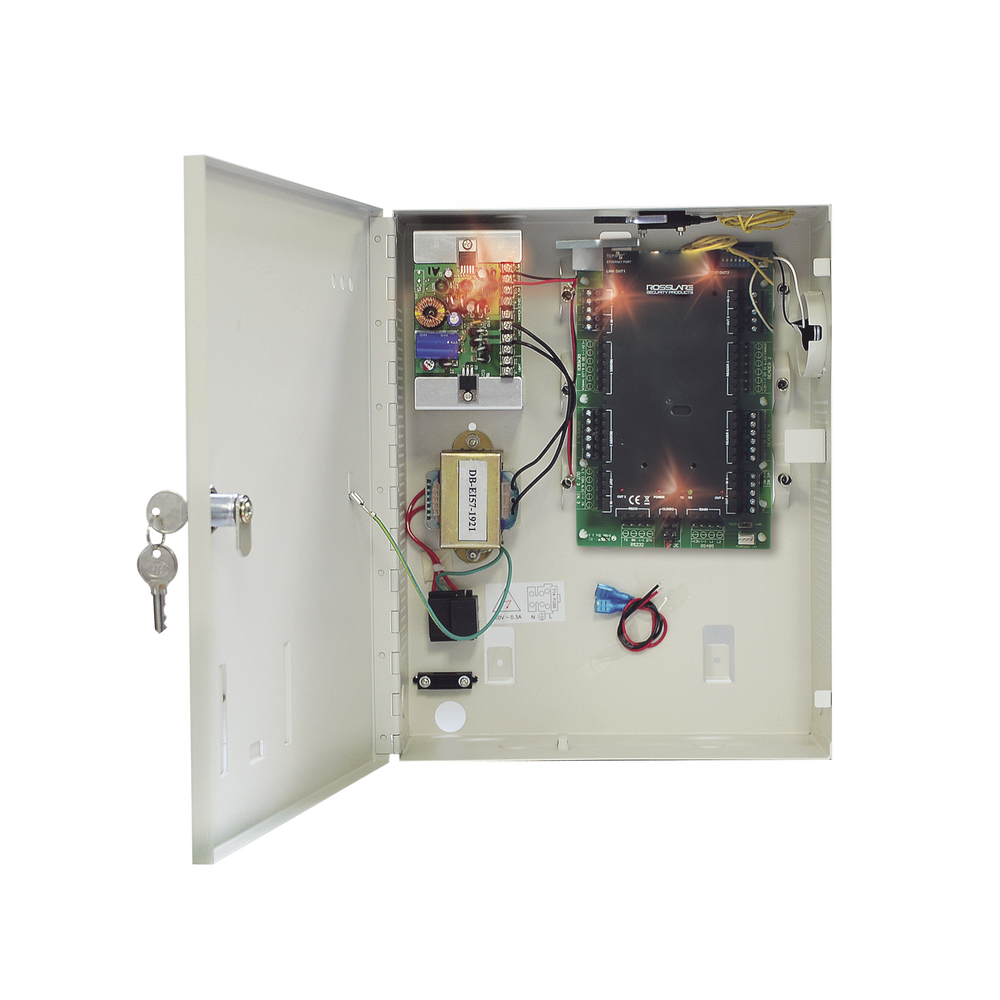 Controlador de Acceso para 2 Lectoras / 30,000 Tarjetas / Incluye Gabinete y Fuente de Alimentación