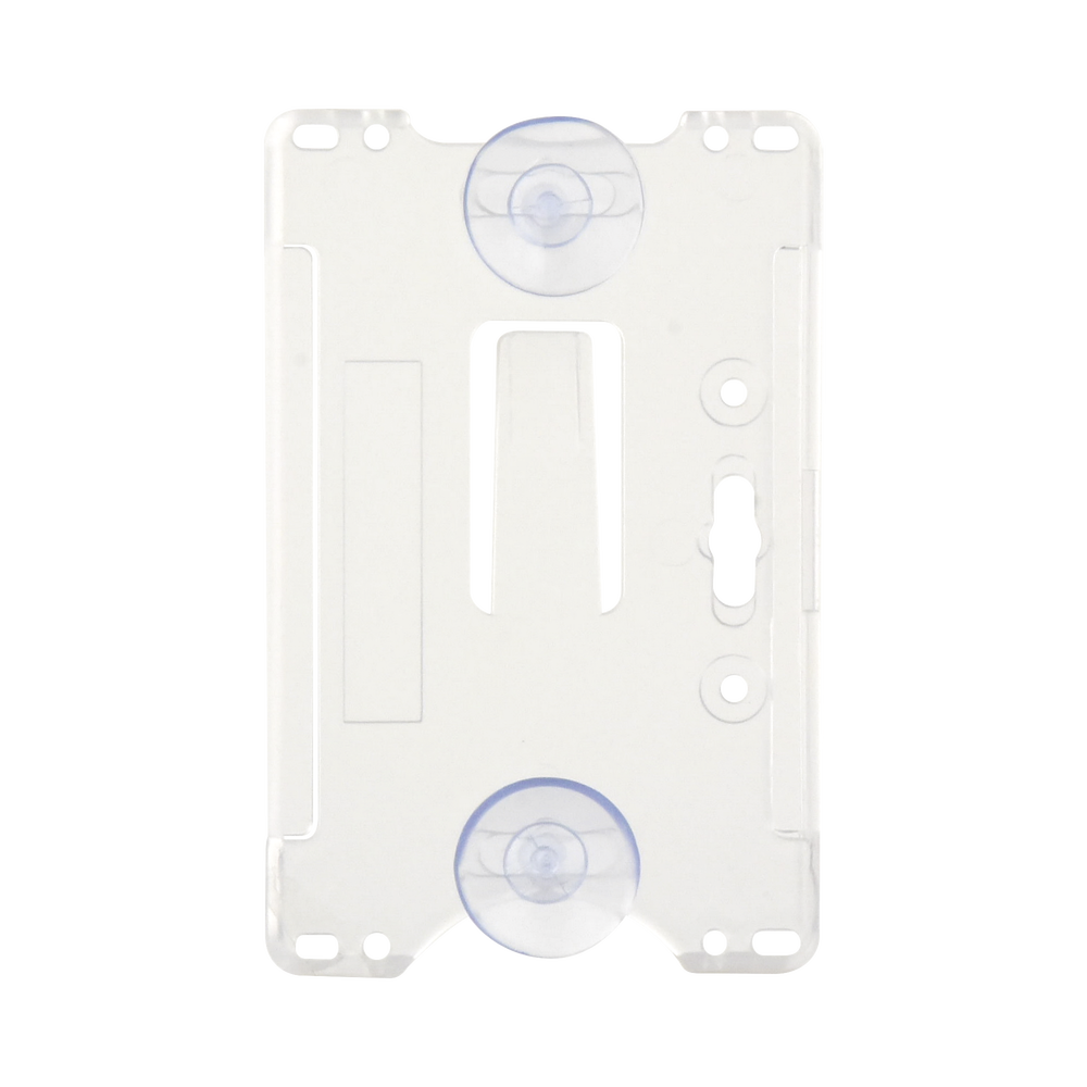 Porta tarjeta de plastico ABS / Transparente / Compatible con tarjetas ACCESSCARDEPC / PROCARDX o Formato CR80