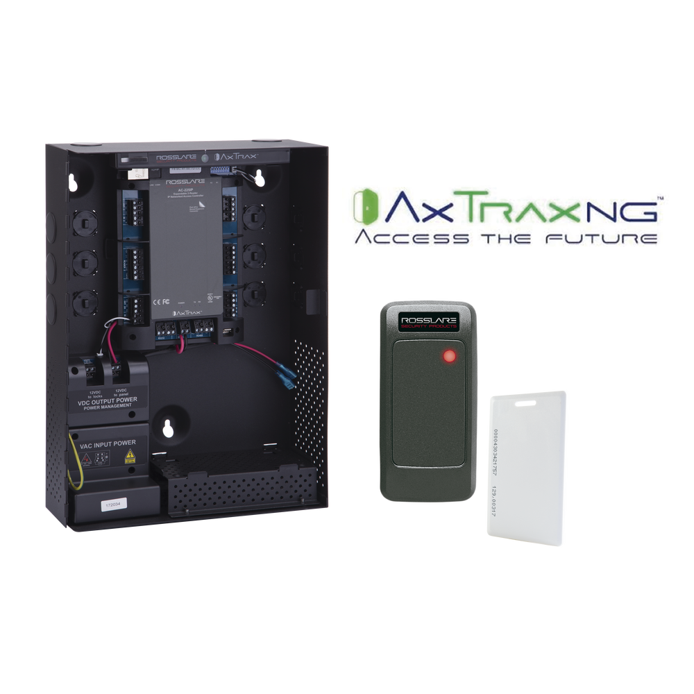 Kit de control de acceso de 2 lectoras IP, 30,000 usuarios, última generación