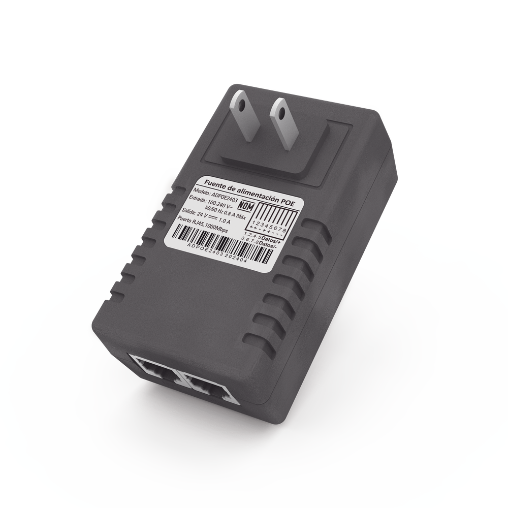 Adaptador de pared / Inyector PoE / 24 Vcc / 1 A / Controlado por chip IC / Protección contra OV, OC, SC, UV/ Fácil de instalar - Image 2