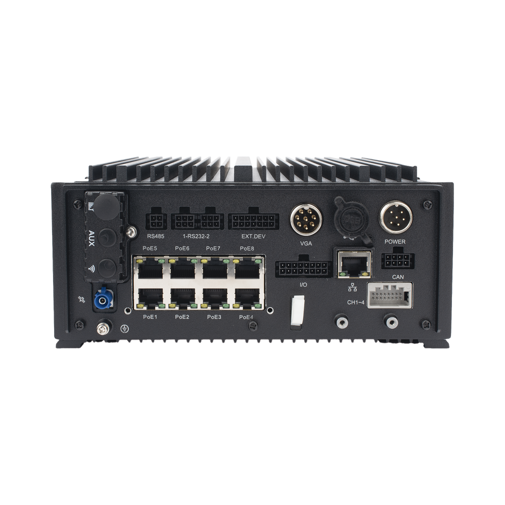 DVR Hibrido Móvil 1080p / 4 Canales TURBO + 8 Canales IP / Soporta 4G / WiFi / GPS / Sensor G / Soporta 2 Memorias SD / Alarmas I/O / Salida de Video - Image 4