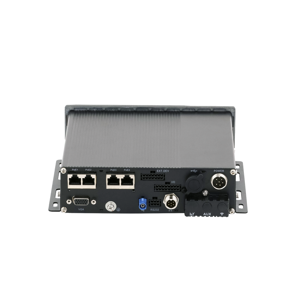NVR Móvil de 4 Canales de 2 Megapixel / 4 PoE + 4 vía Switch Extendible / 2 Bahías de Disco Duro / Incluye Modulo GPS / conector RJ45 - Image 4