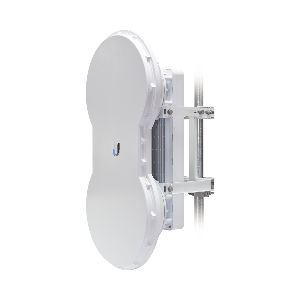 Radio de Backhaul de alta capacidad full duplex, tecnología airFiber hasta 1.2 Gbps, 5 GHz (5470 - 5950 MHz) con antena integrada de 23 dBi