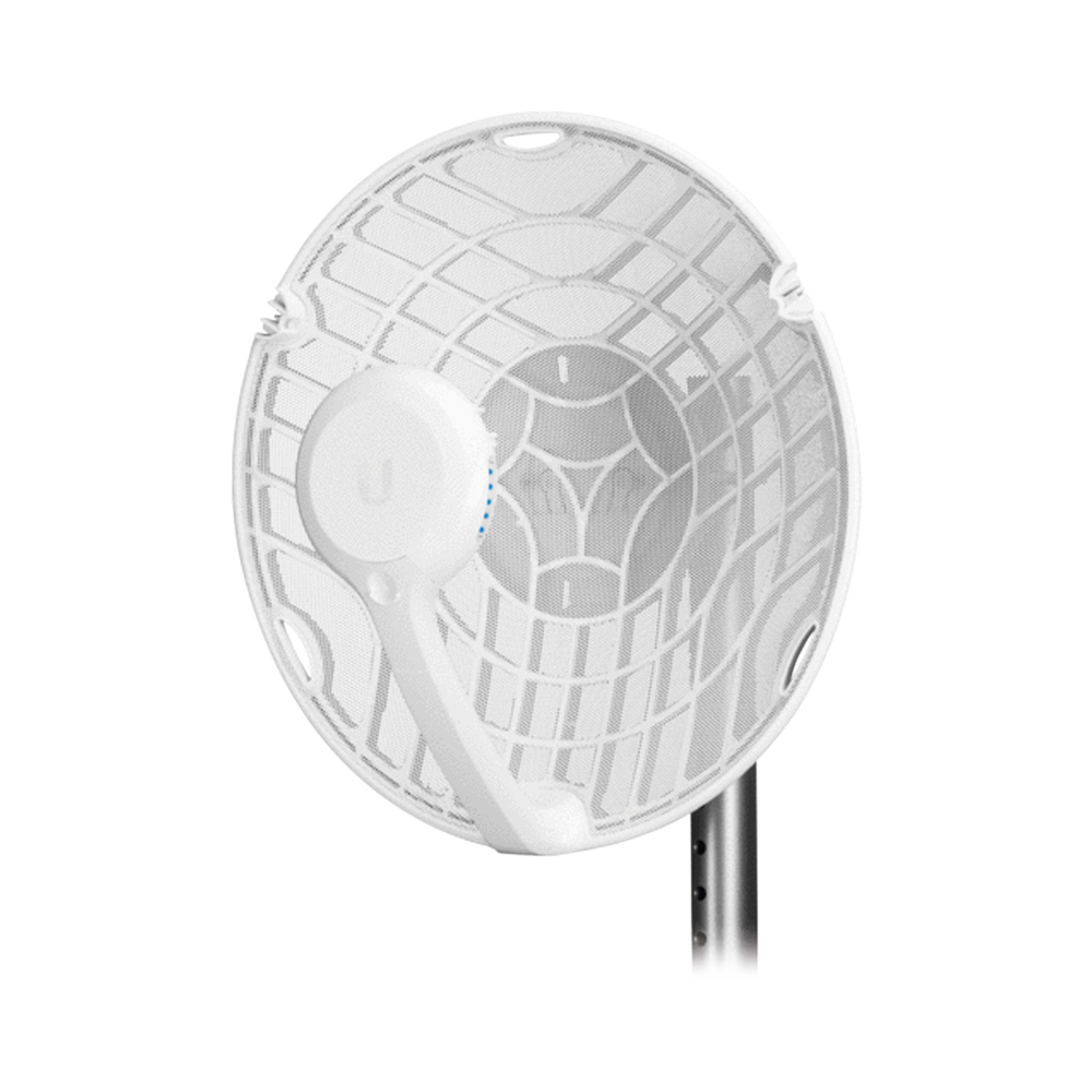 Radio de Backhaul de alta capacidad, tecnología airFiber hasta 1 Gbps, 60 GHz con failover en 5 GHz, con antena integrada de 38 dBi y 11 dBi respectivamente