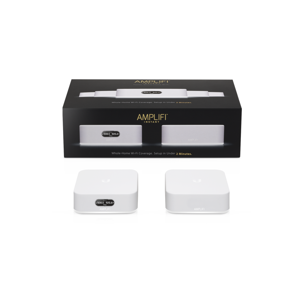 Kit AmpliFi Instant para Wi-Fi en residencias medianas, incluye 1 Router y 1 repetidor para WiFI Mesh