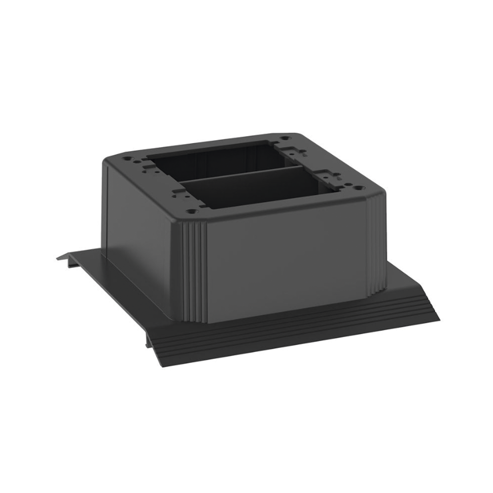 Caja de Conexión Doble, Para Uso con Canaleta de Piso AFR4BCBL6, Material PVC Rígido, Color Negro - Image 3