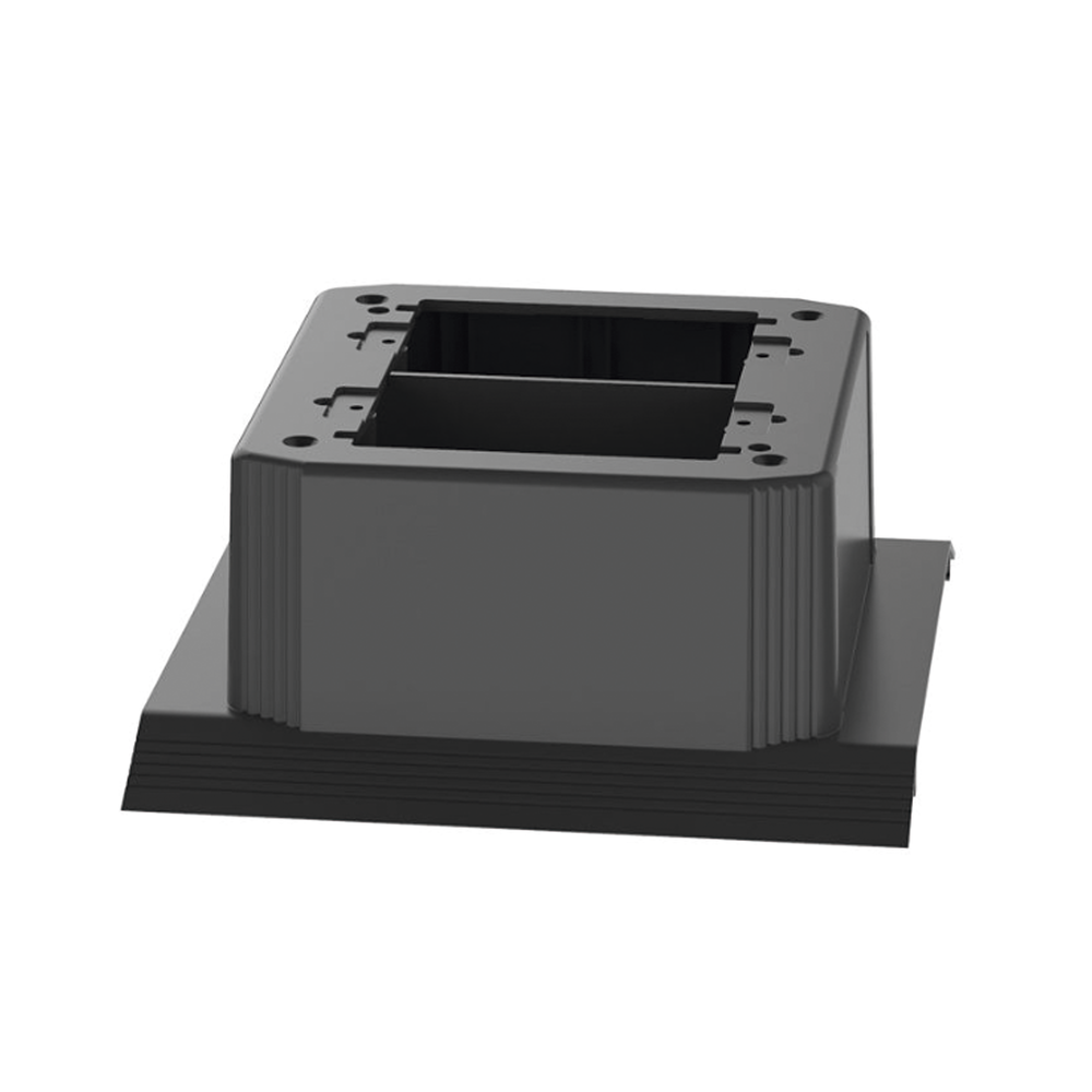 Caja de Conexión Doble, Para Uso con Canaleta de Piso AFR4BCBL6, Material PVC Rígido, Color Negro - Image 4