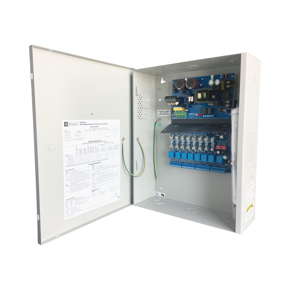 Fuente de poder ALTRONIX de 12/24 Vcc @ 6 Amper, con capacidad de batería de respaldo, requiere batería, 8 salidas, con voltaje de entrada de 115 Vca - Image 2