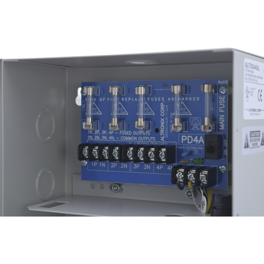 Fuente de poder ALTRONIX de 24 Vca @ 3.5 Amper o 28 Vca @ 3.0 Amper, para 4 cámaras, Con voltaje de entrada de 115 Vca, - Image 3