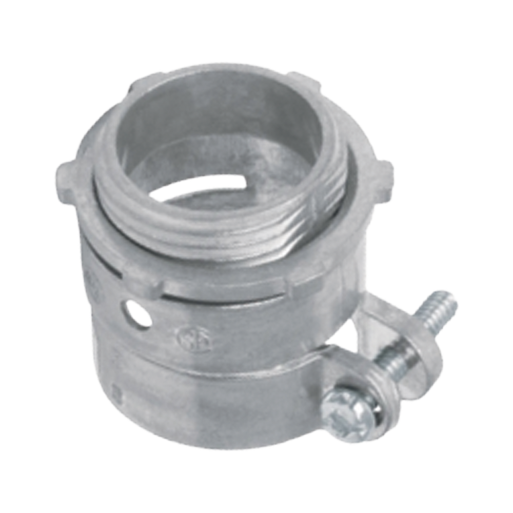 Conector recto para tubo flexible de 2 1/2" (63 mm).