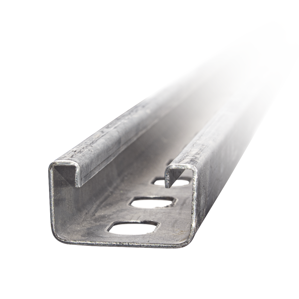 Unicanal Perforado 4 X 2 cm X 3 m / Calibre 12 / Galv. Electrolítico.