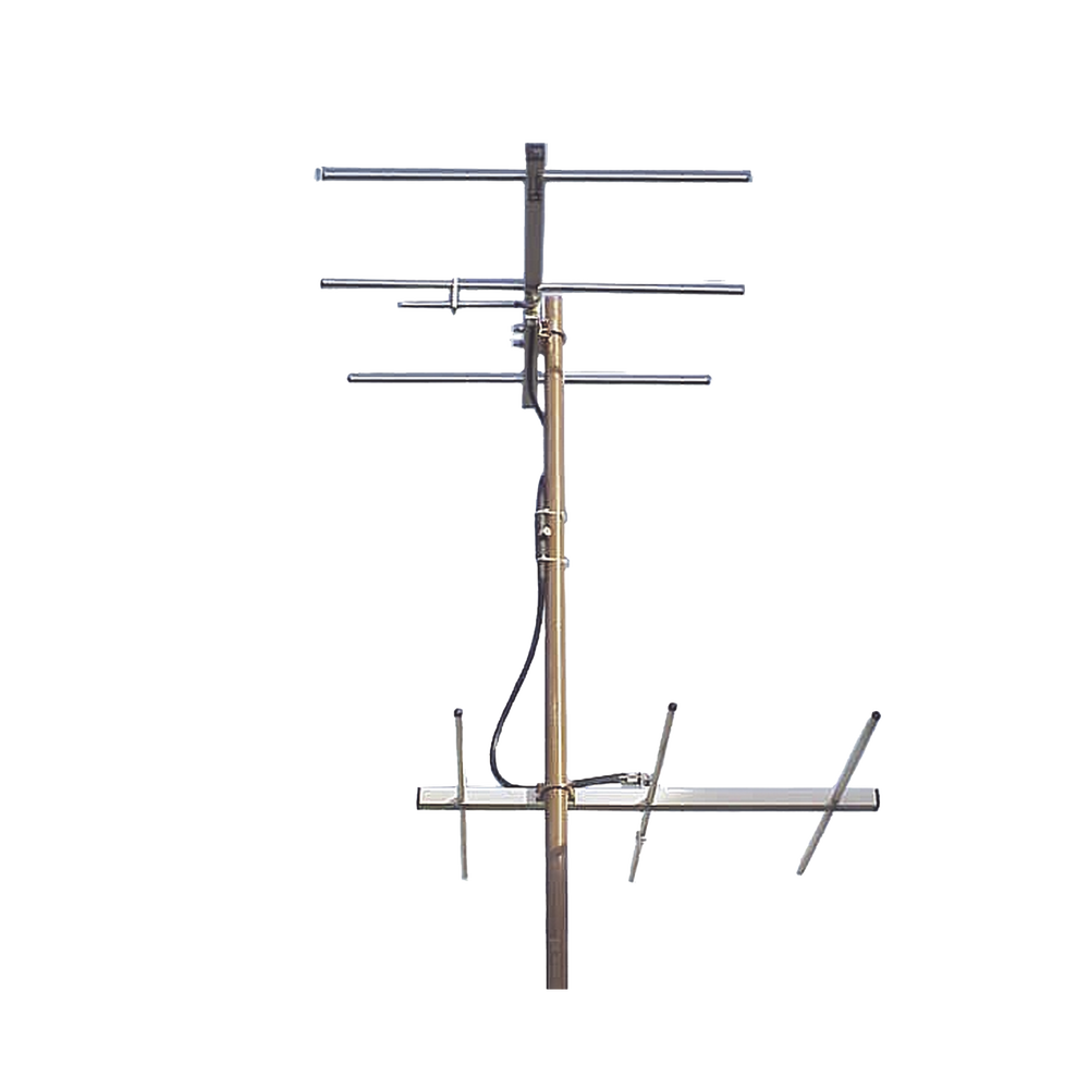 Juego de antena bidireccional, 3 elementos, 3 dB, Canal 12