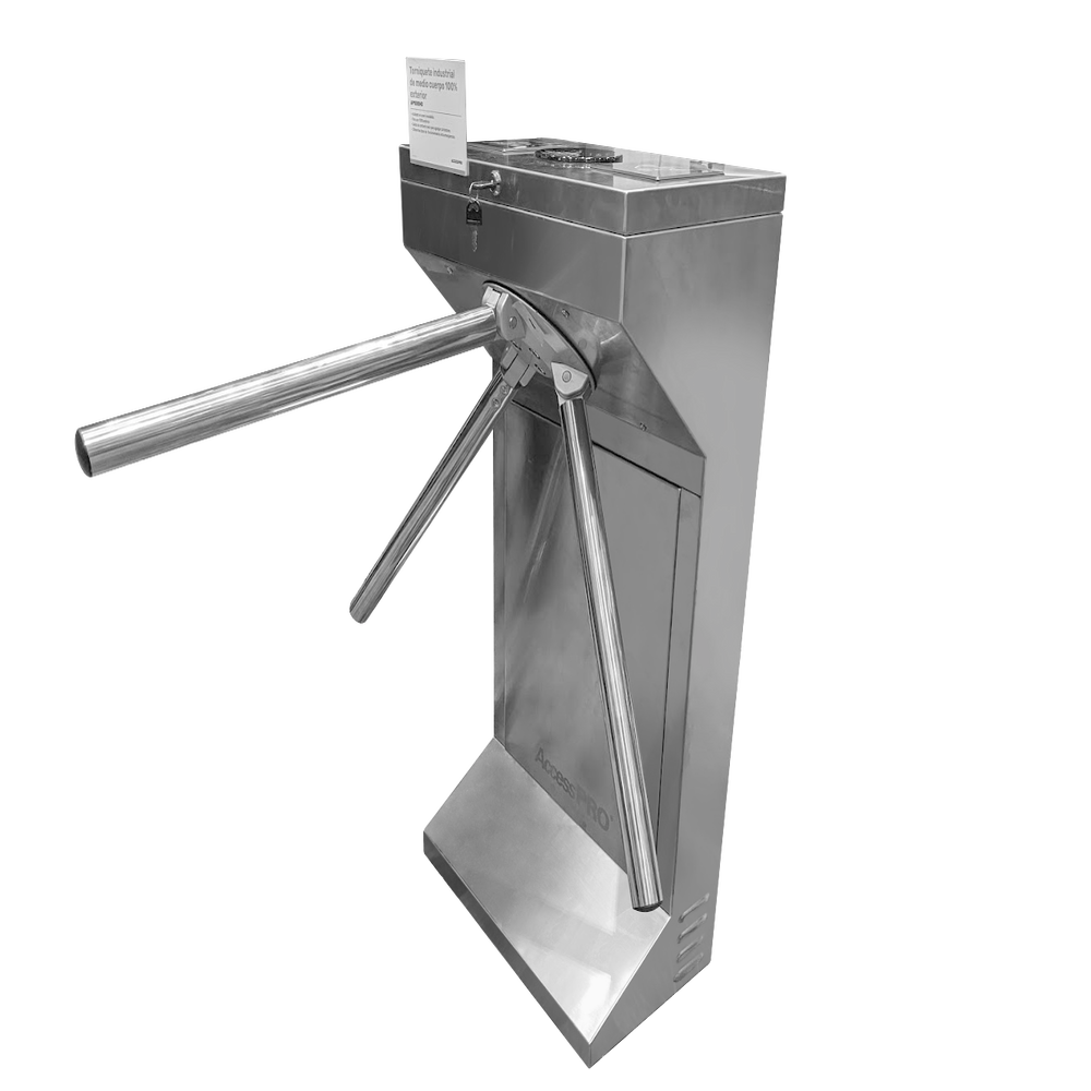 (MOTORIZADO, SIN CONTACTO),Torniquete Industrial en Acero Inoxidable, Bidireccional, USO RUDO, Espacio para Lectora de Proximidad - Image 7