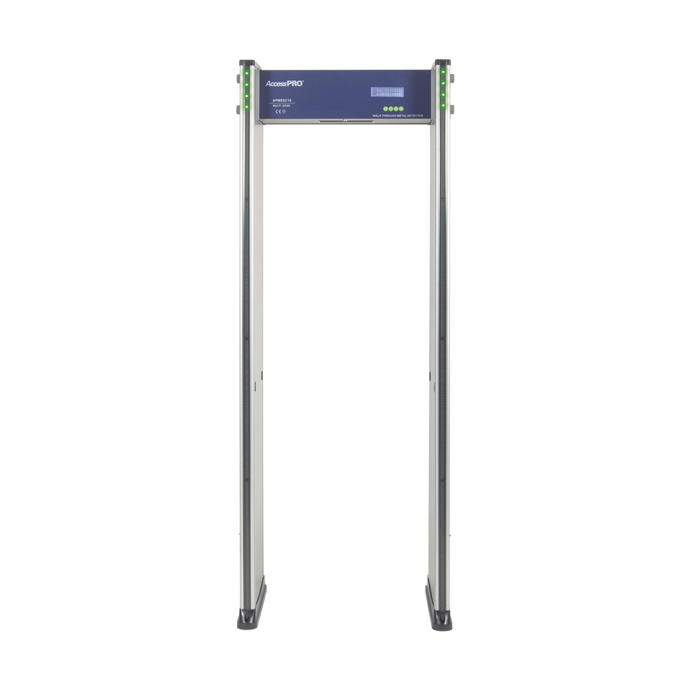 Detector de Metales de 18 zonas/ Uso en Interior/Programación con Control Remoto / Contador de Personas