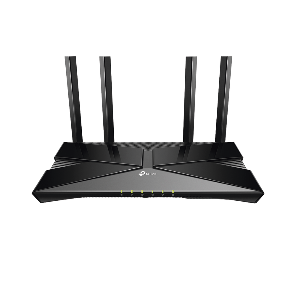 Router WiFi 6 doble banda AX 3000 Mbps /  MU-MIMO y OFDMA / 1 Puerto WAN 10/100/1000 Mbps / 4 Puertos LAN 10/100/1000 Mbps / 4 Potentes Antenas.