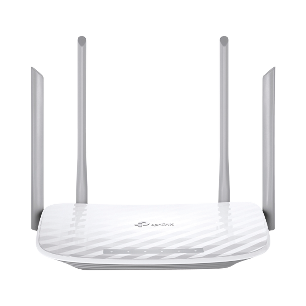Router Inalámbrico doble banda AC, 2.4 GHz y 5 GHz Hasta 1200 Mbps, 4 antenas externas omnidireccional, 4 Puertos LAN 10/1000 Mbps, 1 Puerto WAN 10/1000 Mbps