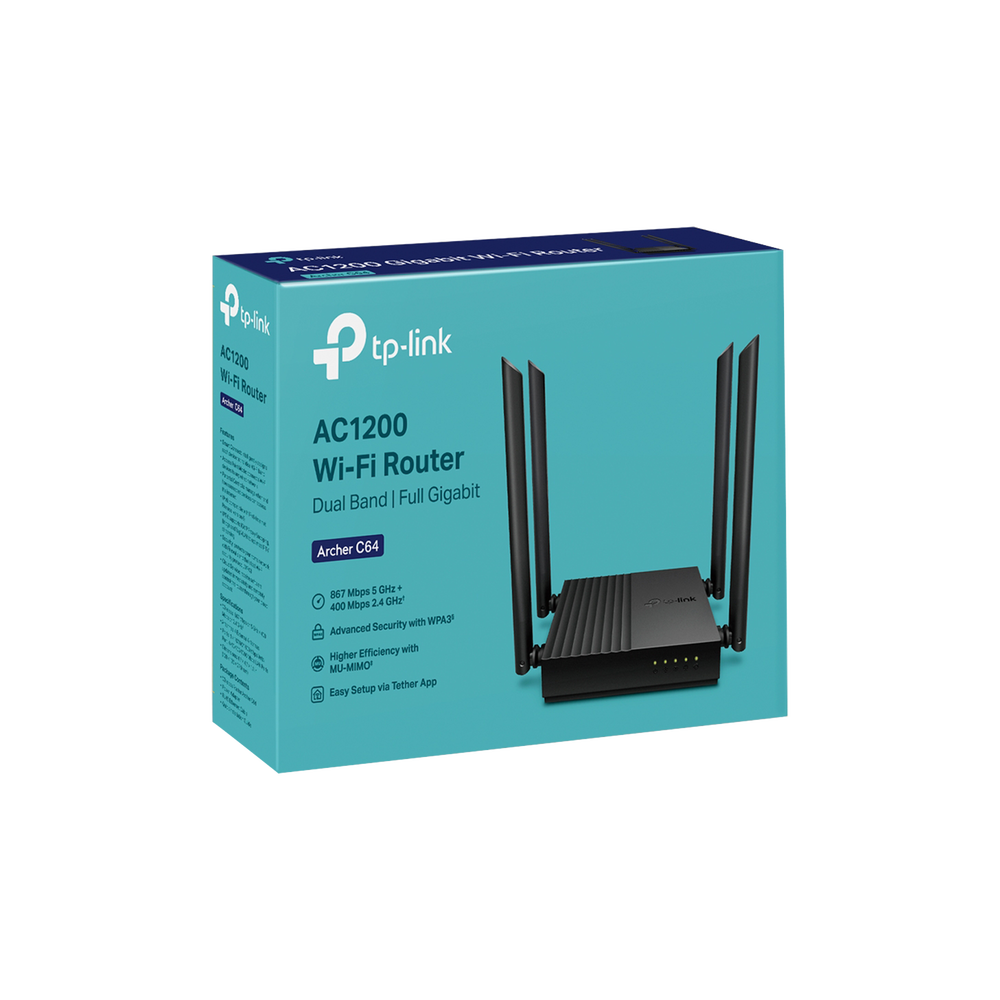 Router Inalámbrico AC 1200 / Doble Banda MU-MIMO / 1 puerto WAN 10/100/1000 Mbps / 4 puertos LAN 10/100/1000 Mbps / Compatible con EasyMesh / Administración Web o App Tether - Image 4