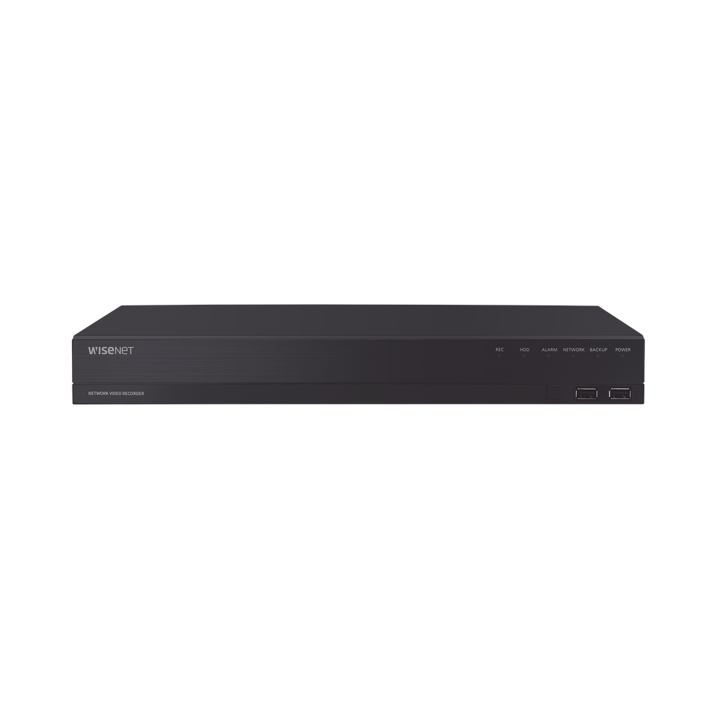NVR 16 canales grabacion hasta 8MP / H.265 / P2P Wisenet / 16 puertos PoE Plug and Play / 80 Mbps para grabacion. - Image 3