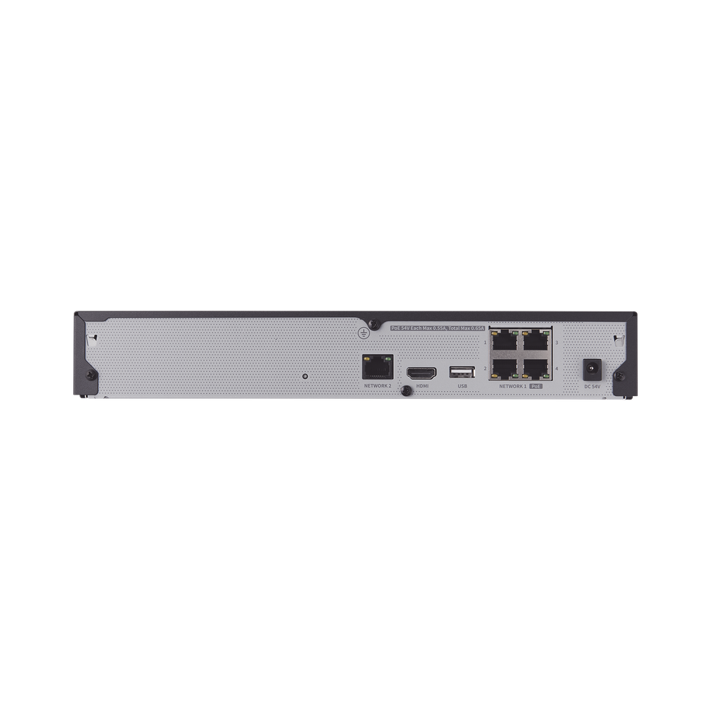 NVR 4 canales grabacion hasta 8MP / H.265, H.264 / P2P Wisenet / 4 puertos PoE Plug and play / soporta 1 disco duro (no incluido). - Image 4