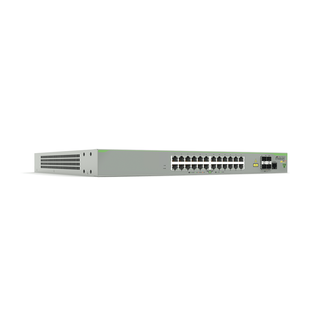 Switch PoE+ Administrable CentreCOM FS980M, Capa 3 de 24 Puertos 10/100 Mbps + 4 puertos SFP, 375 W