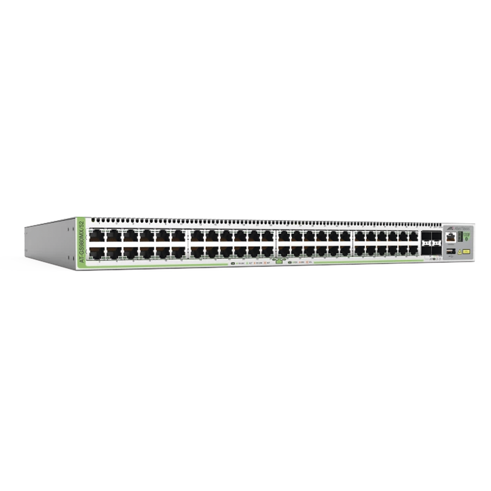 Switch Apilable L3 lite, 48 puertos 10/100/1000-T, 4 puertos SFP+ 10G