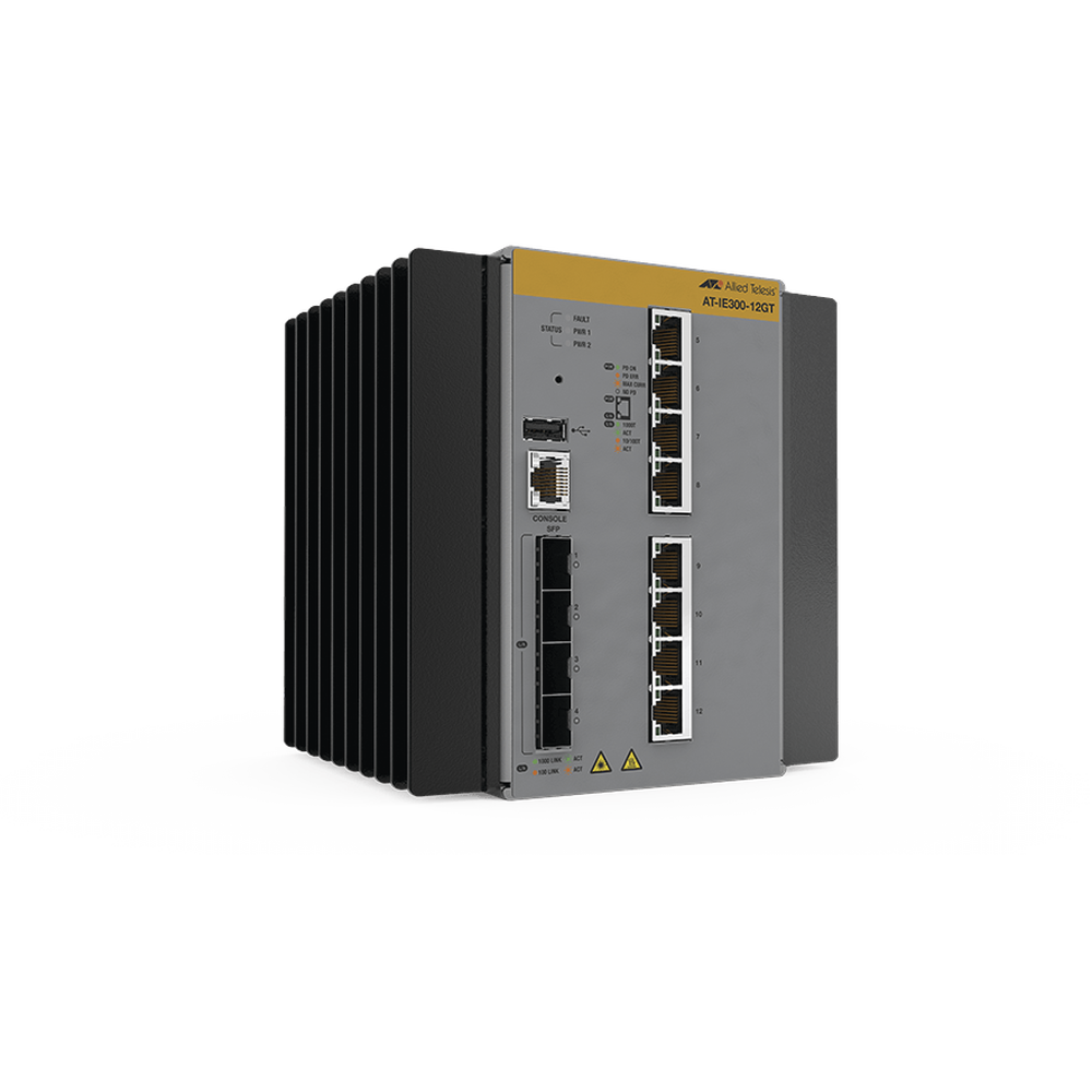 Switch Industrial Administrable Capa 3 de 8 Puertos 10/100/1000 Mbps + 4 Puertos SFP