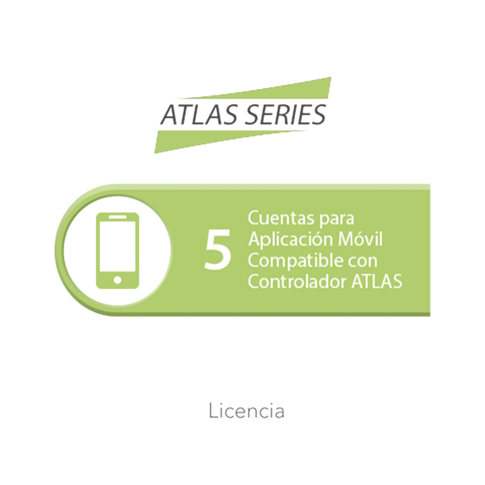 Licencia de 5 cuentas para aplicación Móvil compatible con controlador ATLAS