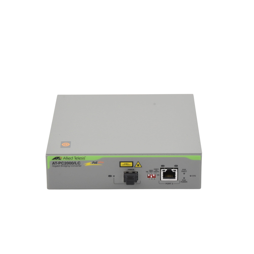 Convertidor de medios Gigabit Ethernet PoE+ a fibra óptica, conector LC, multimodo (MMF), distancia hasta 550 m - Image 2
