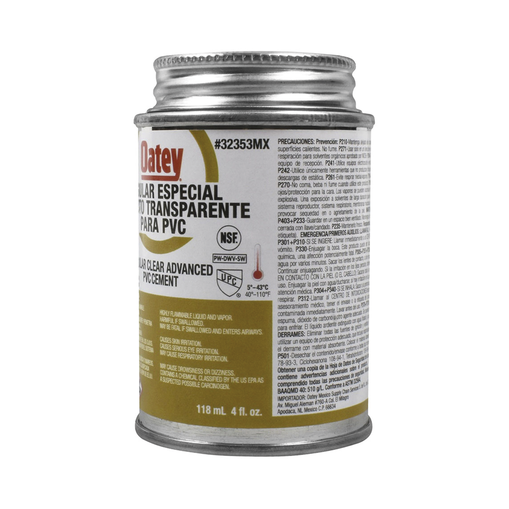 Cemento Claro de 118 ml para Tubo Conduit PVC Pesado. - Image 2