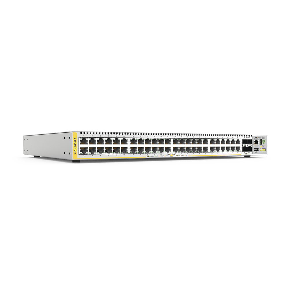 Switch Stackeable Capa 3, 48 puertos 10/100/1000 Mbps + 4 puertos SFP+ 10 G, fuente redundante