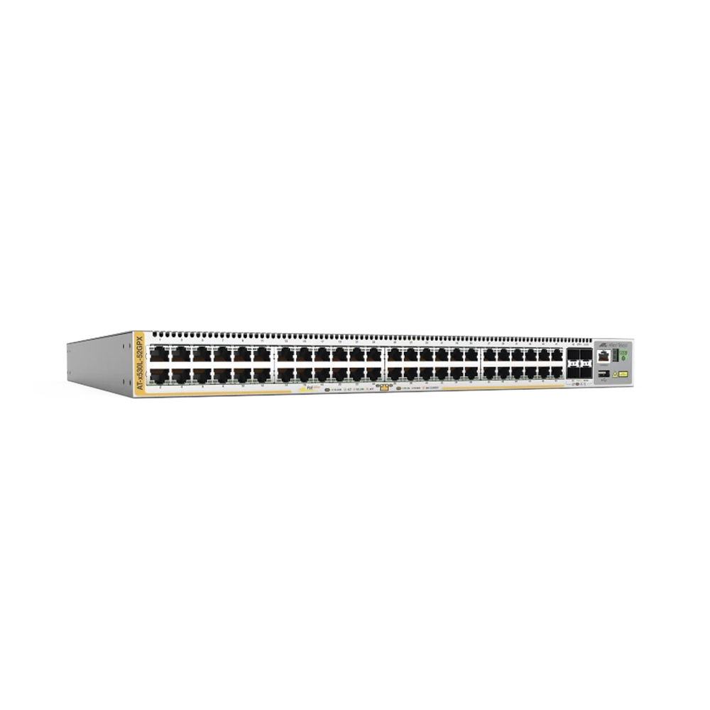 Switch L3 Stackable, 48x 10/100/1000-T PoE+, 4x SFP+, Fuente redundante integradas 740 Watts (TAA compliant version)