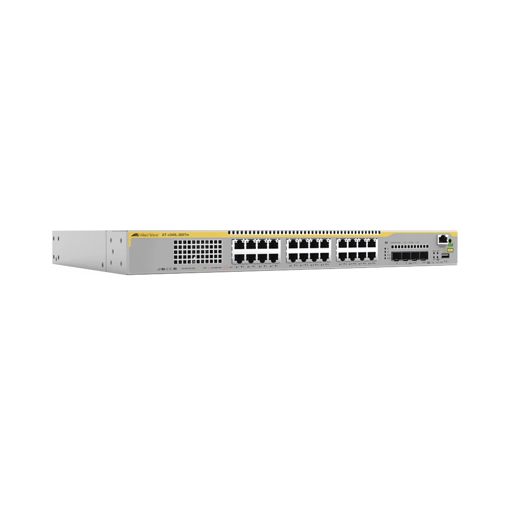 10 Gigabit Layer 3 Stackable Switch, 24x 100M/1/2.5/5/10G, 4x SFP+ ports, US Power Cord.