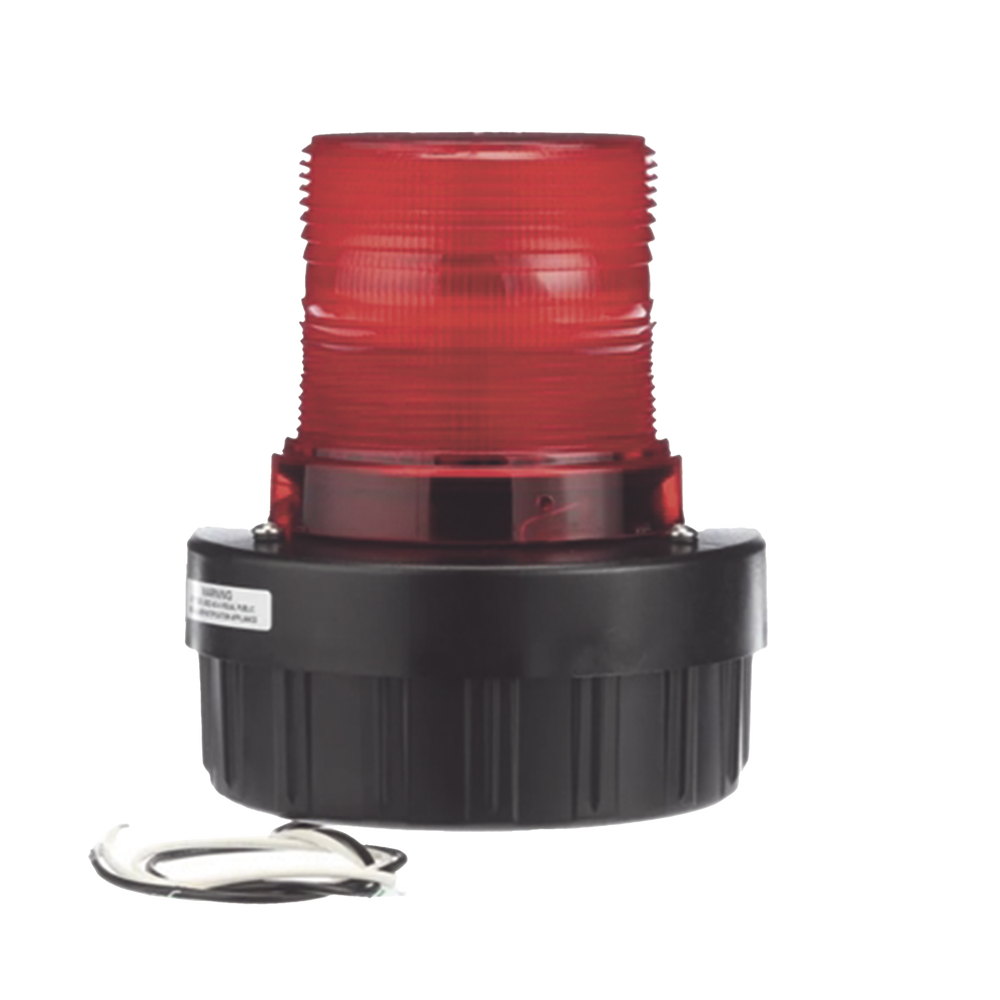 Combinación de intermitente señal audible/visual, Listado por UL y cUL a 24 VCD color Rojo, hasta 95 dB a 1m