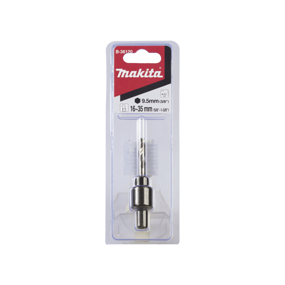 Adaptador Tipo Árbol Adaptador y Broca Piloto de 9.5 mm (3/8").