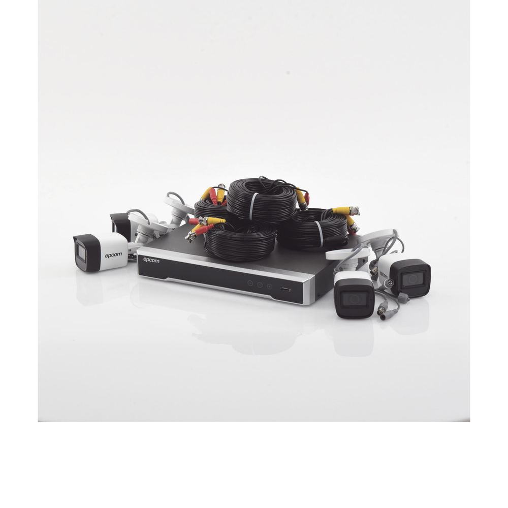 Kit TURBOHD 5 Megapixel / DVR 4 Canales / 4 Cámaras de 5 Megapixel con Micrófono Integrado / 4 Cables 18 Metros / Fuente de Poder Profesional - Image 2