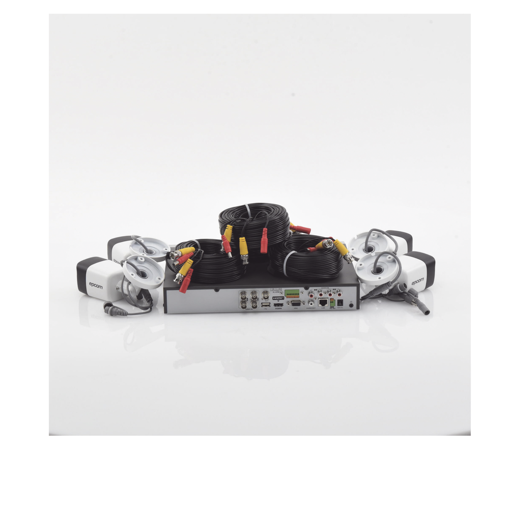 Kit TURBOHD 5 Megapixel / DVR 4 Canales / 4 Cámaras de 5 Megapixel con Micrófono Integrado / 4 Cables 18 Metros / Fuente de Poder Profesional - Image 3