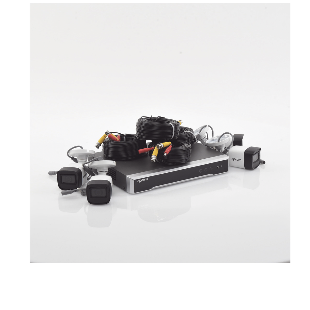 Kit TURBOHD 5 Megapixel / DVR 4 Canales / 4 Cámaras de 5 Megapixel con Micrófono Integrado / 4 Cables 18 Metros / Fuente de Poder Profesional - Image 4