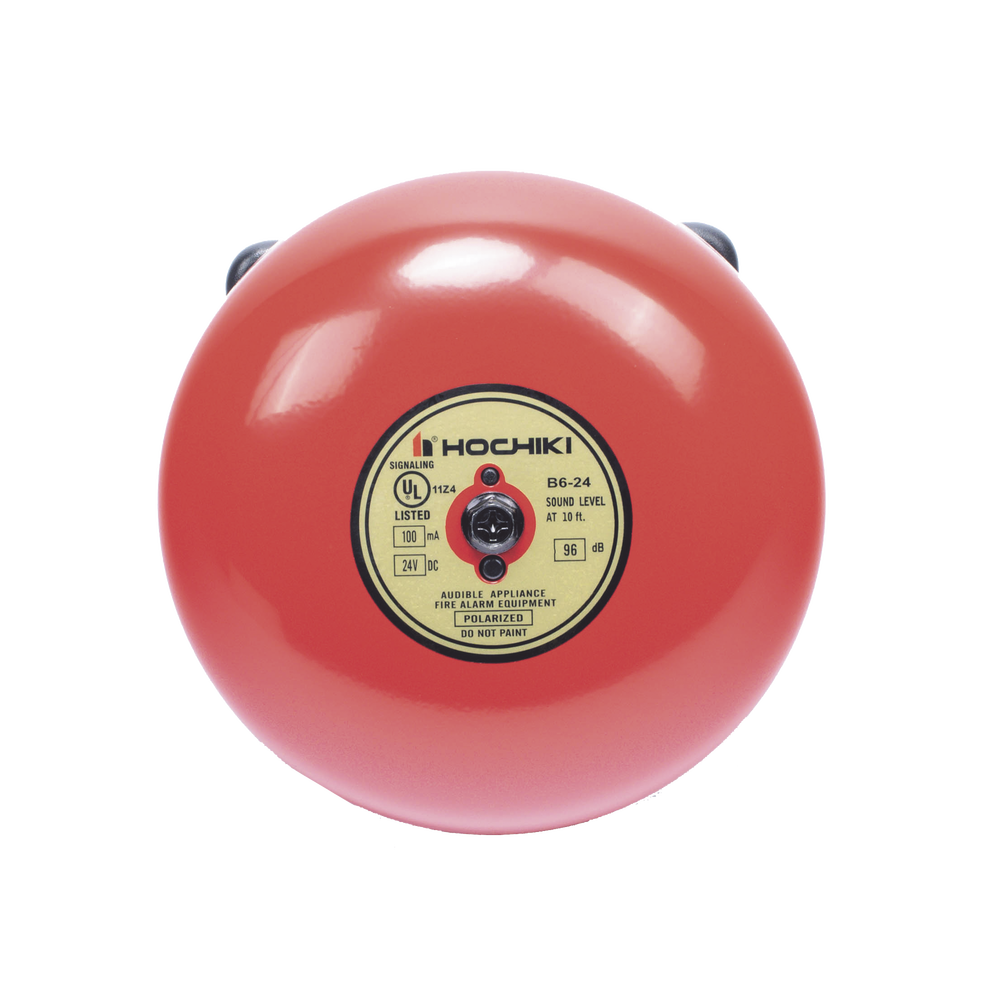 Campana De Alarma De Incendio, 6 pulgadas, 24 VCD, Listado UL (0500-07170)