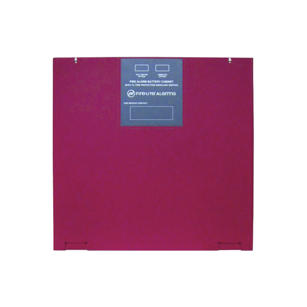 Gabinete para dos baterías de respaldo de 26 AH. Para aplicaciones en sistemas de detección de incendio (FAS).